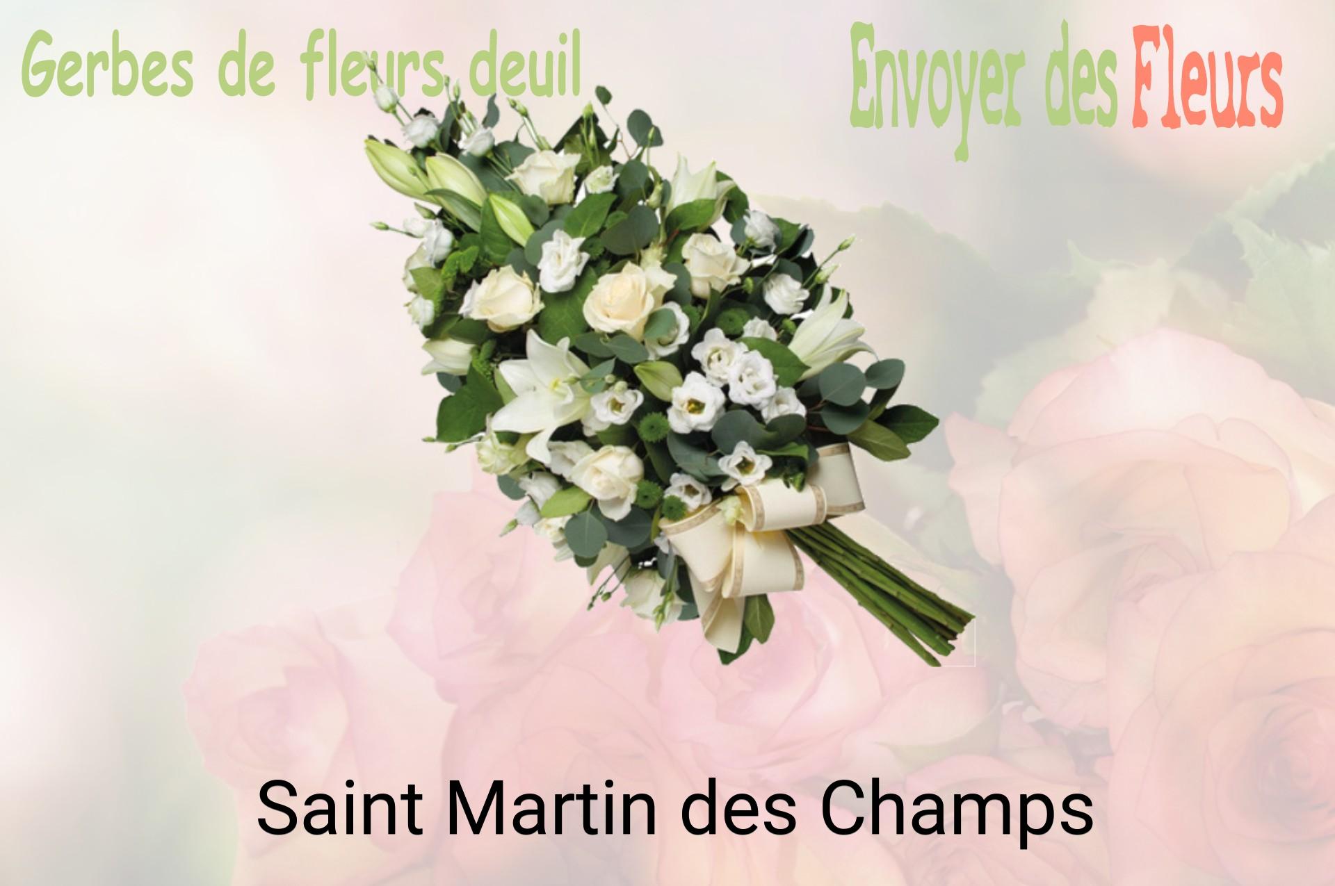 Gerbe de fleurs de deuil livrée à Saint-Martin-des-Champs